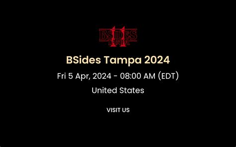 bsides tampa 2024|b sides tampa registration.